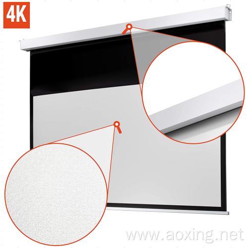 Matte white motorized Electric Projection screen